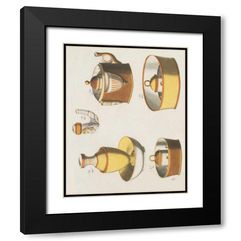 Acessories Black Modern Wood Framed Art Print with Double Matting by PI Studio