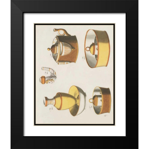 Acessories Black Modern Wood Framed Art Print with Double Matting by PI Studio