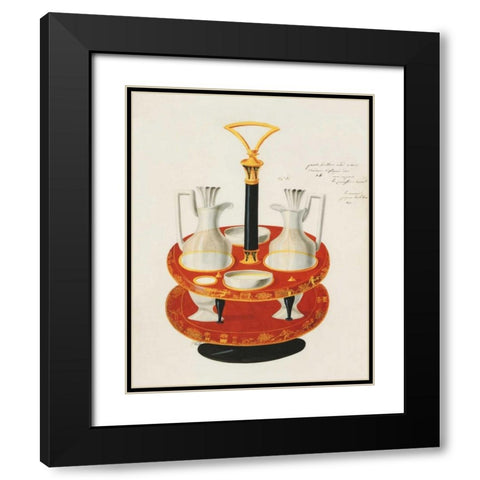 Carafes III Black Modern Wood Framed Art Print with Double Matting by PI Studio