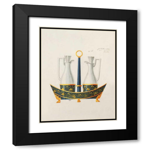 Carafes IV Black Modern Wood Framed Art Print with Double Matting by PI Studio