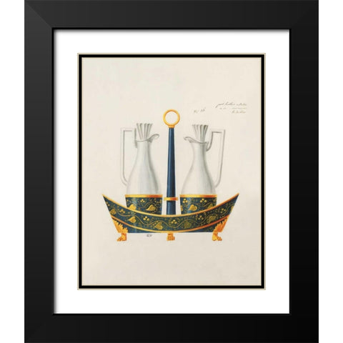 Carafes IV Black Modern Wood Framed Art Print with Double Matting by PI Studio