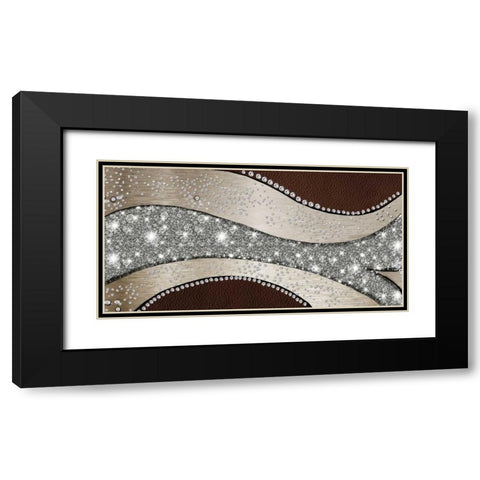 Crystal Art Black Modern Wood Framed Art Print with Double Matting by PI Studio