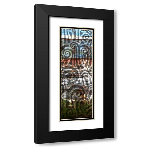 Anonymity III Black Modern Wood Framed Art Print with Double Matting by PI Studio