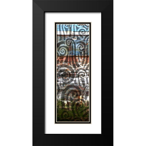 Anonymity III Black Modern Wood Framed Art Print with Double Matting by PI Studio