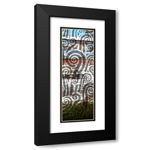 Anonymity IV Black Modern Wood Framed Art Print with Double Matting by PI Studio