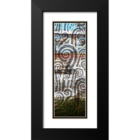 Anonymity IV Black Modern Wood Framed Art Print with Double Matting by PI Studio