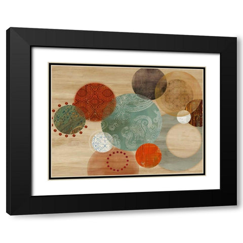 Assent Black Modern Wood Framed Art Print with Double Matting by PI Studio