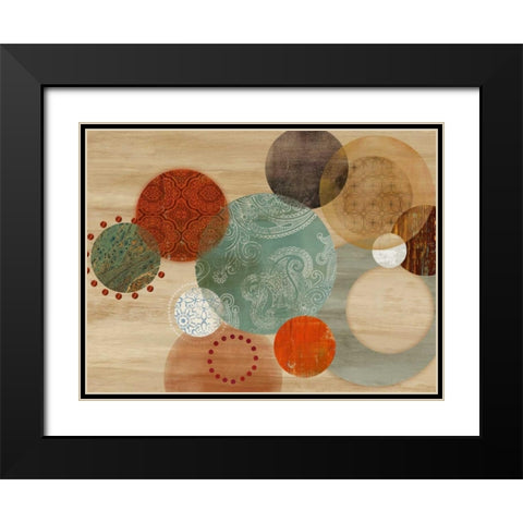 Assent Black Modern Wood Framed Art Print with Double Matting by PI Studio