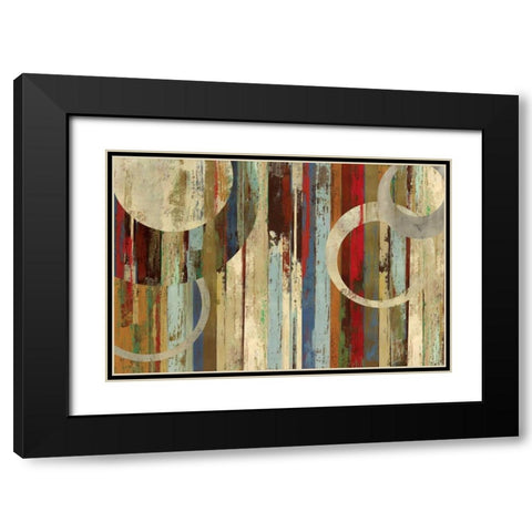 Ilano Black Modern Wood Framed Art Print with Double Matting by PI Studio