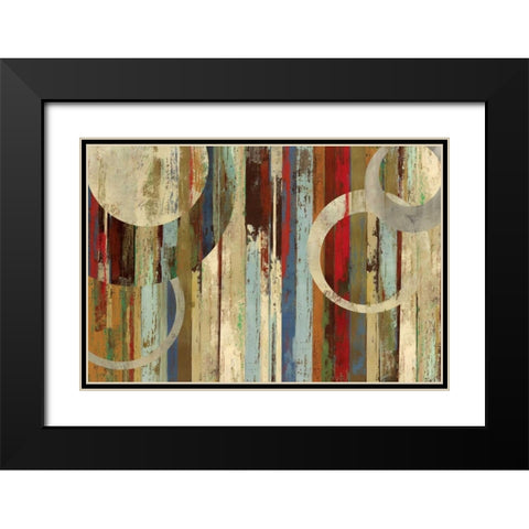 Ilano Black Modern Wood Framed Art Print with Double Matting by PI Studio