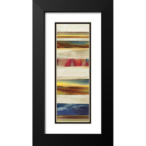 Composition I Black Modern Wood Framed Art Print with Double Matting by PI Studio