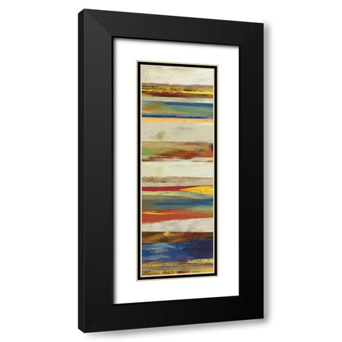 Composition II Black Modern Wood Framed Art Print with Double Matting by PI Studio