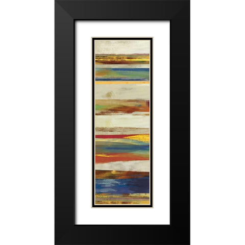 Composition II Black Modern Wood Framed Art Print with Double Matting by PI Studio