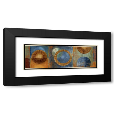 Organic II Black Modern Wood Framed Art Print with Double Matting by PI Studio