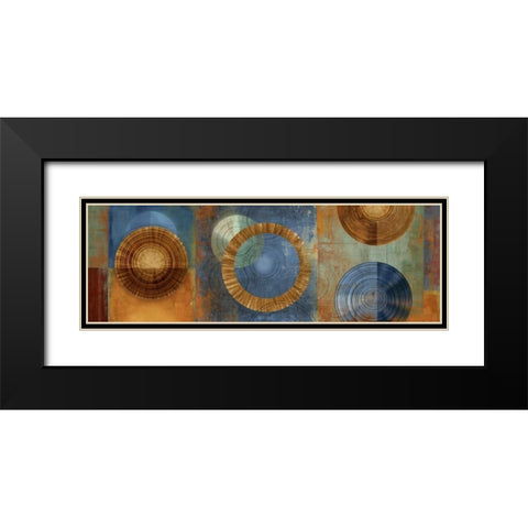 Organic II Black Modern Wood Framed Art Print with Double Matting by PI Studio