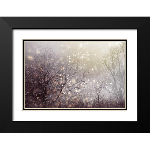 Atmospheric I Black Modern Wood Framed Art Print with Double Matting by PI Studio