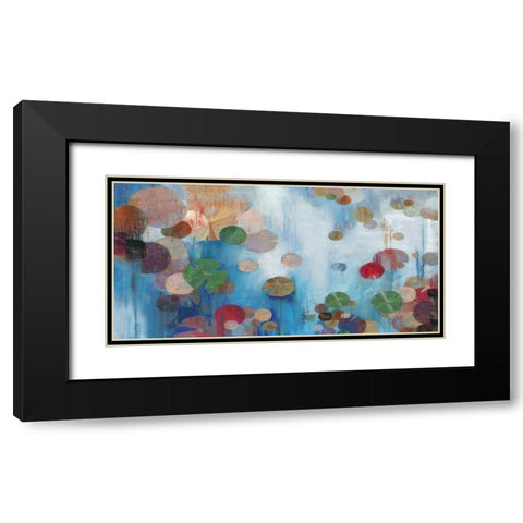 Lillypad Black Modern Wood Framed Art Print with Double Matting by PI Studio