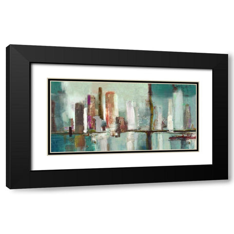 Illumination  Black Modern Wood Framed Art Print with Double Matting by PI Studio