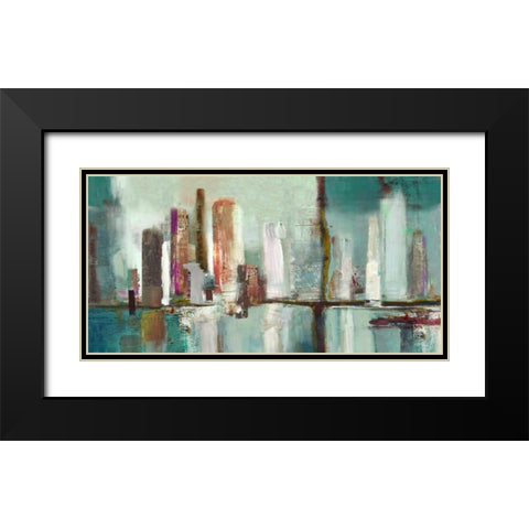 Illumination  Black Modern Wood Framed Art Print with Double Matting by PI Studio