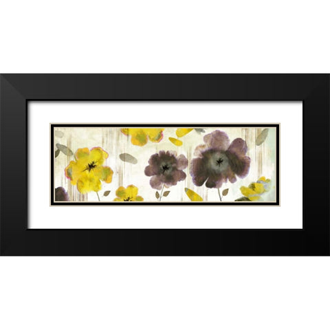 Bouquet Florals II Black Modern Wood Framed Art Print with Double Matting by PI Studio