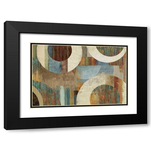 Gisel II Black Modern Wood Framed Art Print with Double Matting by PI Studio