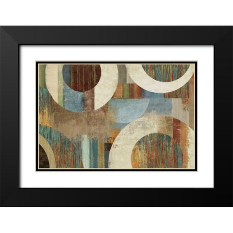 Gisel II Black Modern Wood Framed Art Print with Double Matting by PI Studio