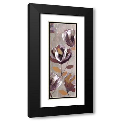 Cameroon Floral I Black Modern Wood Framed Art Print with Double Matting by PI Studio