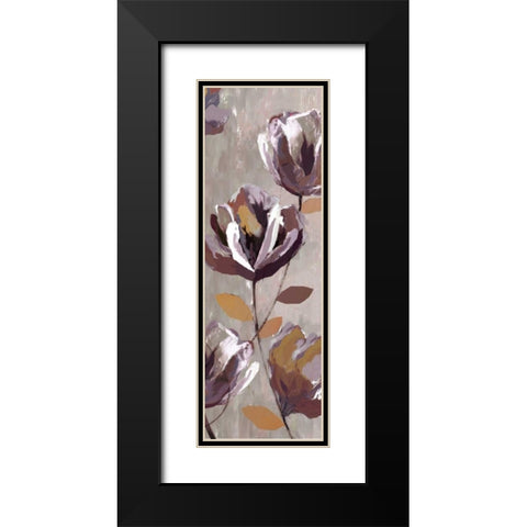 Cameroon Floral I Black Modern Wood Framed Art Print with Double Matting by PI Studio