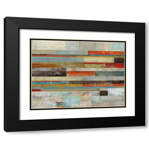 Slide Black Modern Wood Framed Art Print with Double Matting by PI Studio