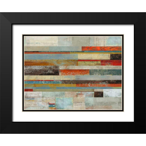 Slide Black Modern Wood Framed Art Print with Double Matting by PI Studio