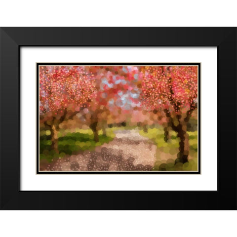 Undeterred Spring Black Modern Wood Framed Art Print with Double Matting by PI Studio