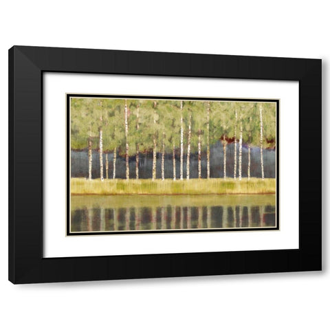 Luscious Morning Black Modern Wood Framed Art Print with Double Matting by PI Studio