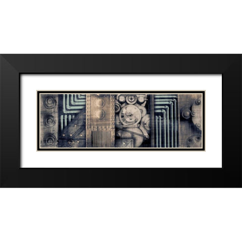 Industrial Strength Black Modern Wood Framed Art Print with Double Matting by PI Studio