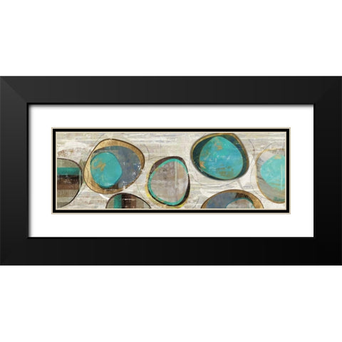 Stem Speckled I Black Modern Wood Framed Art Print with Double Matting by PI Studio