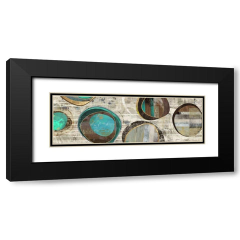 Stem Speckled II Black Modern Wood Framed Art Print with Double Matting by PI Studio