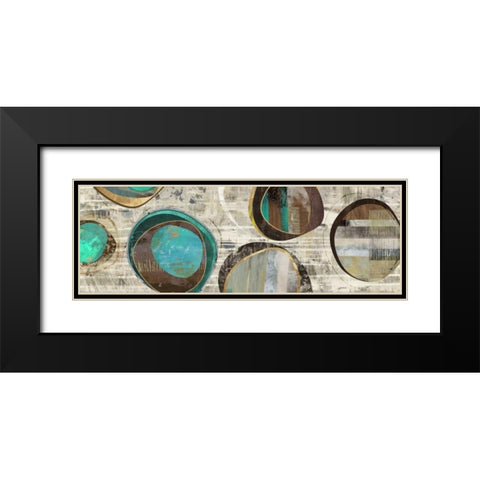 Stem Speckled II Black Modern Wood Framed Art Print with Double Matting by PI Studio