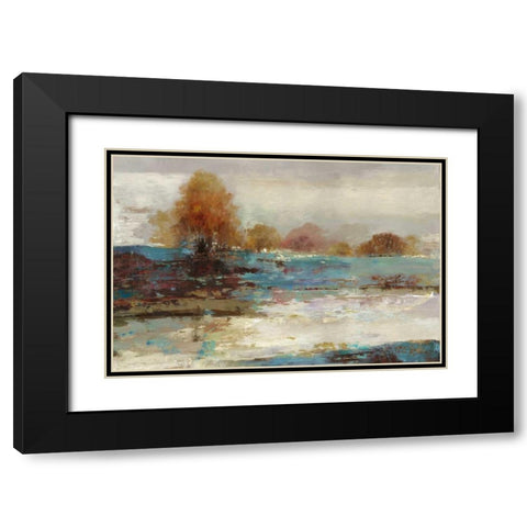 Overlooking Black Modern Wood Framed Art Print with Double Matting by PI Studio