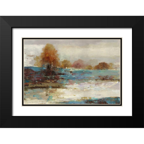 Overlooking Black Modern Wood Framed Art Print with Double Matting by PI Studio