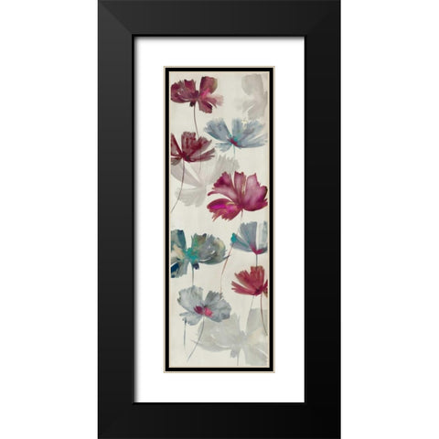 Ruffled Petals I Black Modern Wood Framed Art Print with Double Matting by PI Studio