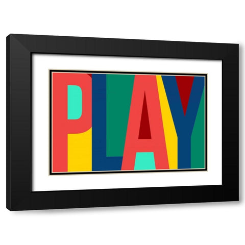 Smile  Black Modern Wood Framed Art Print with Double Matting by PI Studio