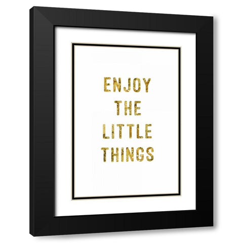 Lip Love Black Modern Wood Framed Art Print with Double Matting by PI Studio