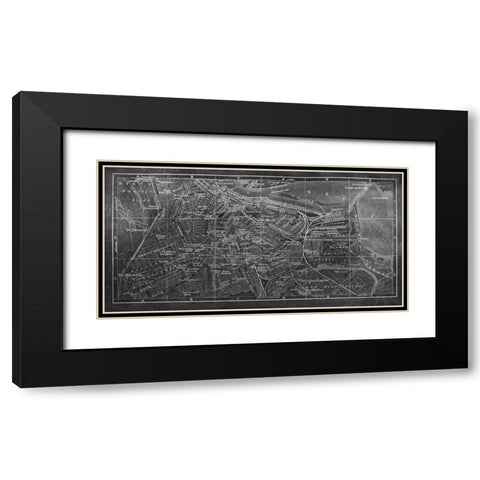 Arc de Triumph Black Modern Wood Framed Art Print with Double Matting by PI Studio