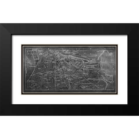 Arc de Triumph Black Modern Wood Framed Art Print with Double Matting by PI Studio