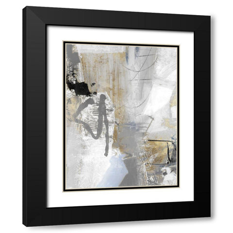 Chromatized II Black Modern Wood Framed Art Print with Double Matting by Piovan, Maurizio