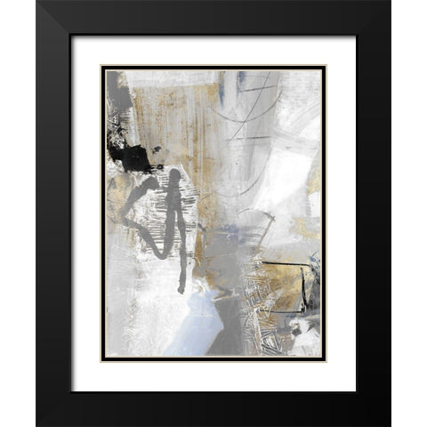 Chromatized II Black Modern Wood Framed Art Print with Double Matting by Piovan, Maurizio