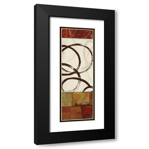 Symphony II Black Modern Wood Framed Art Print with Double Matting by Pearce, Allison