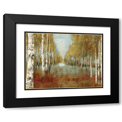 Along the Path I Oversize Black Modern Wood Framed Art Print with Double Matting by Pearce, Allison