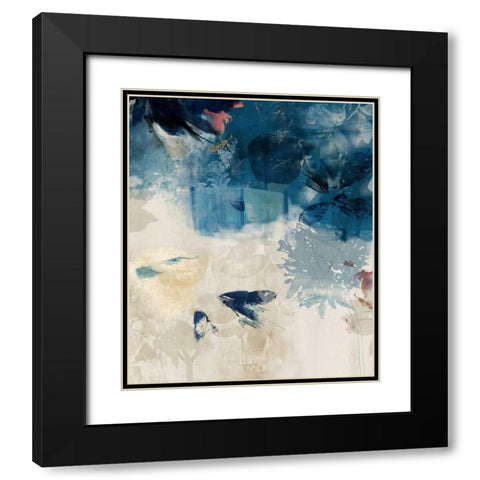 Unquiet Stone III Black Modern Wood Framed Art Print with Double Matting by PI Galerie