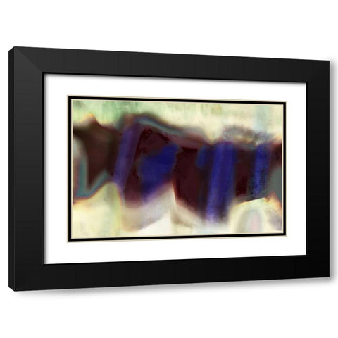 Wave II Black Modern Wood Framed Art Print with Double Matting by PI Galerie