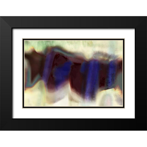 Wave II Black Modern Wood Framed Art Print with Double Matting by PI Galerie